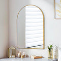 30x20 Arch Rectangle Wall Mirror Gold - Slim Metal Frame
