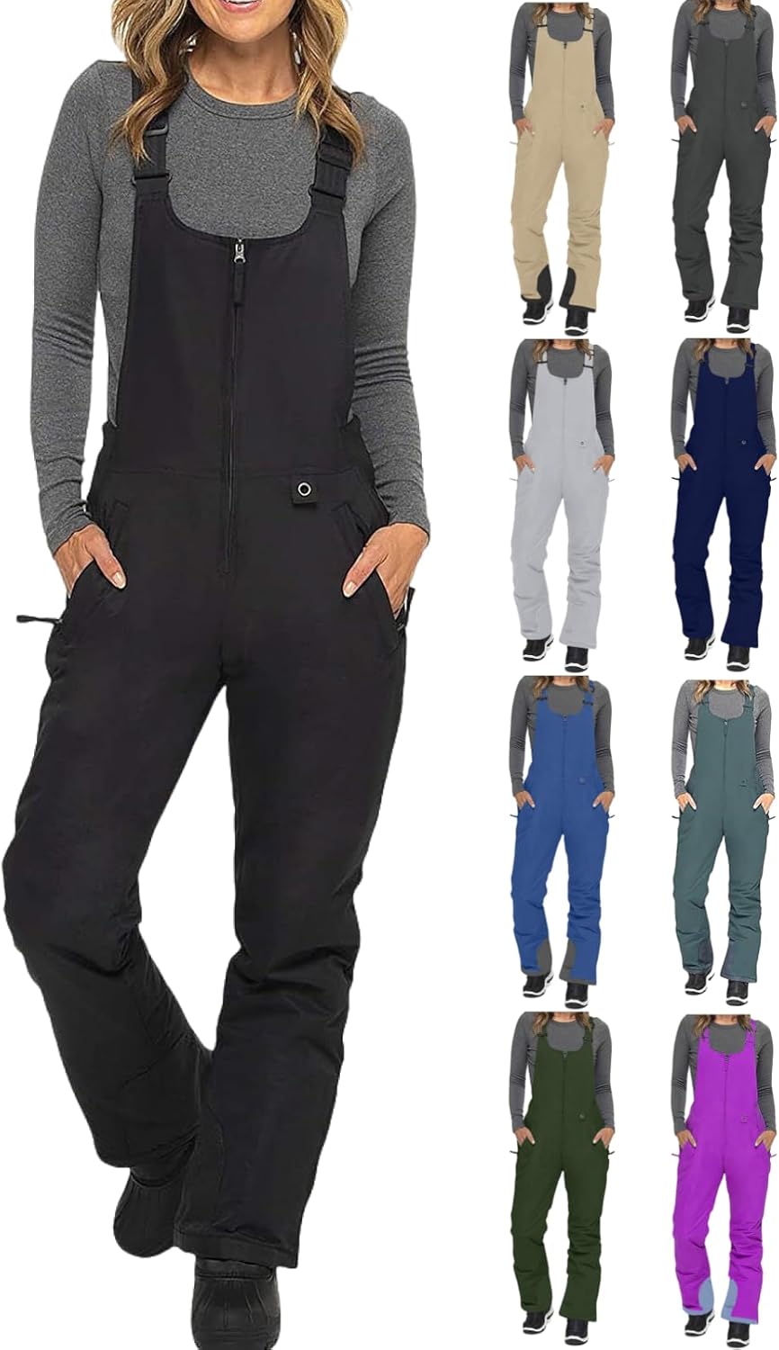 Women's Insulated Ski Bibs - Stay Warm & Dry!