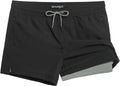 Mens Swim Trunks with Built-In Compression Liner - Quick Dry Fit