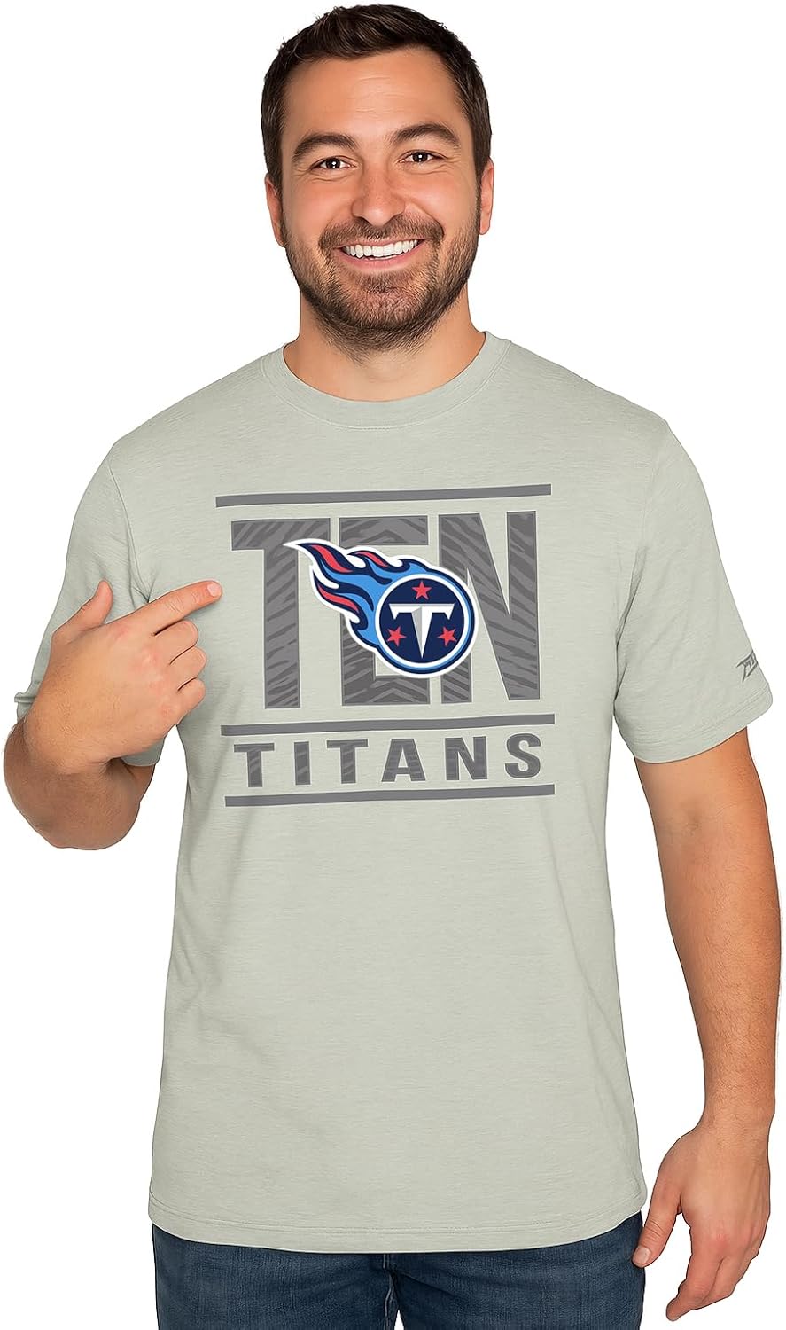 Zubaz NFL Men's Short Sleeve Team Graphic T-Shirt for Fans