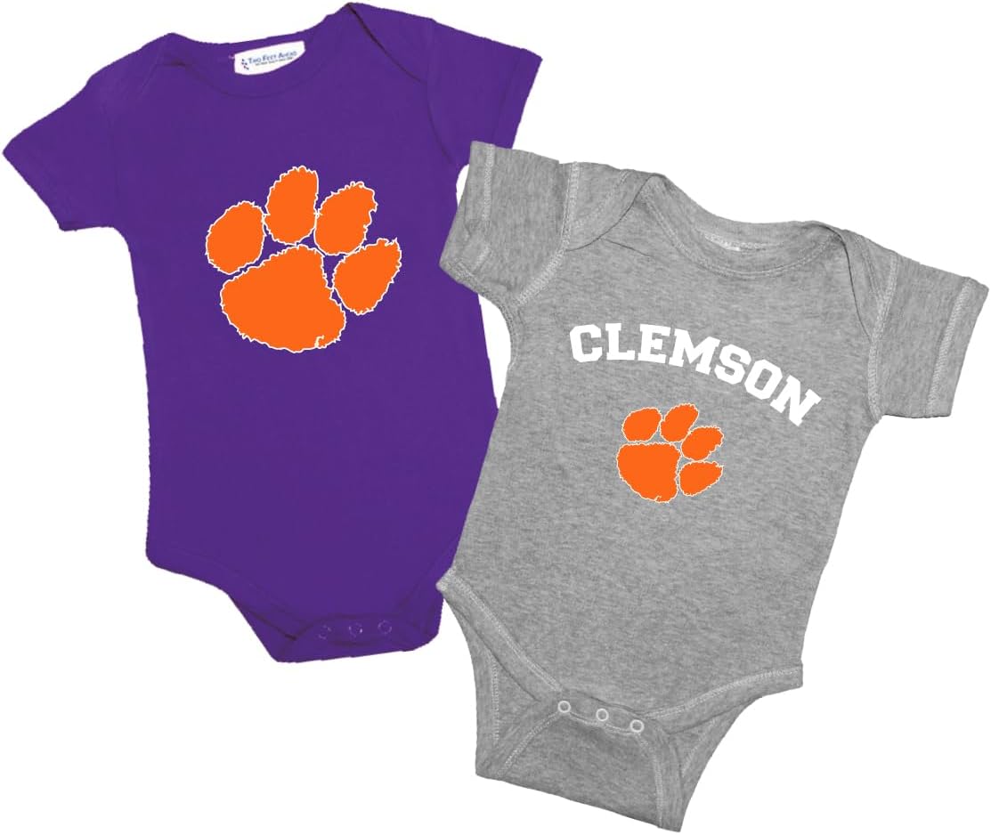Clemson Baby Bodysuit 2 Pack for Newborns and Infants