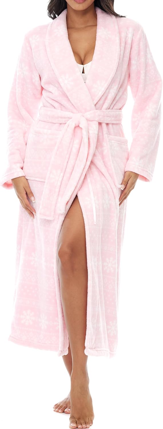 Plush Robe for Women by Alexander Del Rossa - Cozy Comfort