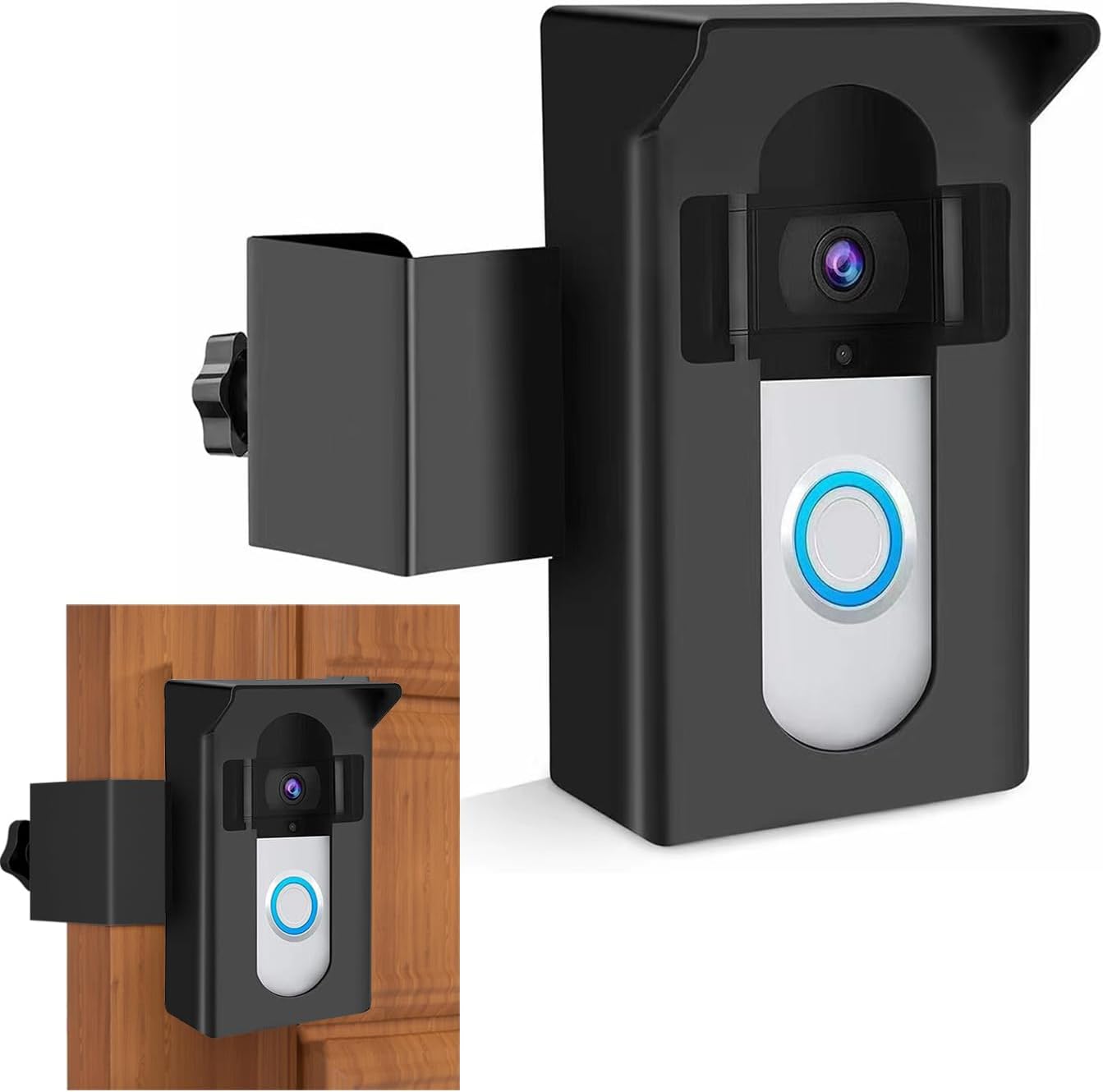 PETALENT No-Drill Anti-Theft Doorbell Mount