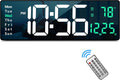 Digital Wall Clock Large Display 16in - Clear Jumbo Digits for Rooms