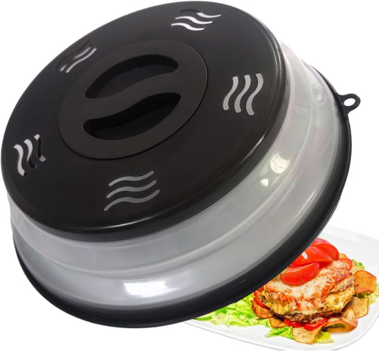 Vented Microwave Splatter Cover - Food Guard & Colander