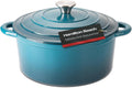 Cast Iron Dutch Oven 5.5-Quart Navy - Heavy-Duty Braiser