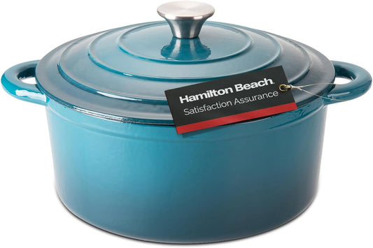 5.5-Quart Enameled Cast Iron Dutch Oven for Versatile Cooking