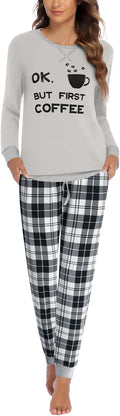 Ekouaer Pajamas For Women Comfy Long Sleeve Jogger