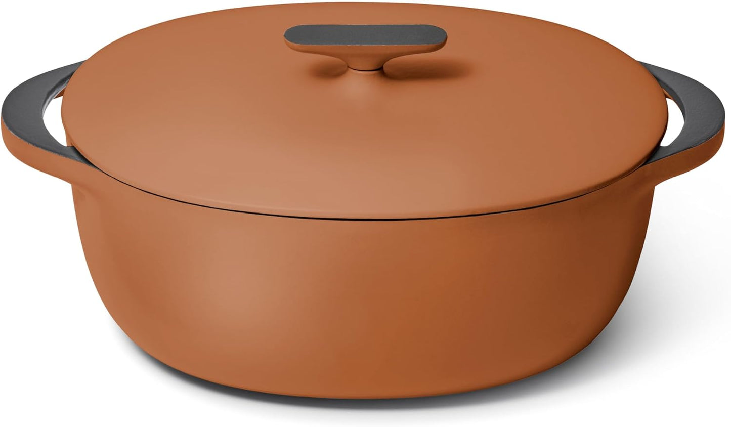 Enameled Cast Iron Dutch Oven - 8qt Versatile Cooking Pot