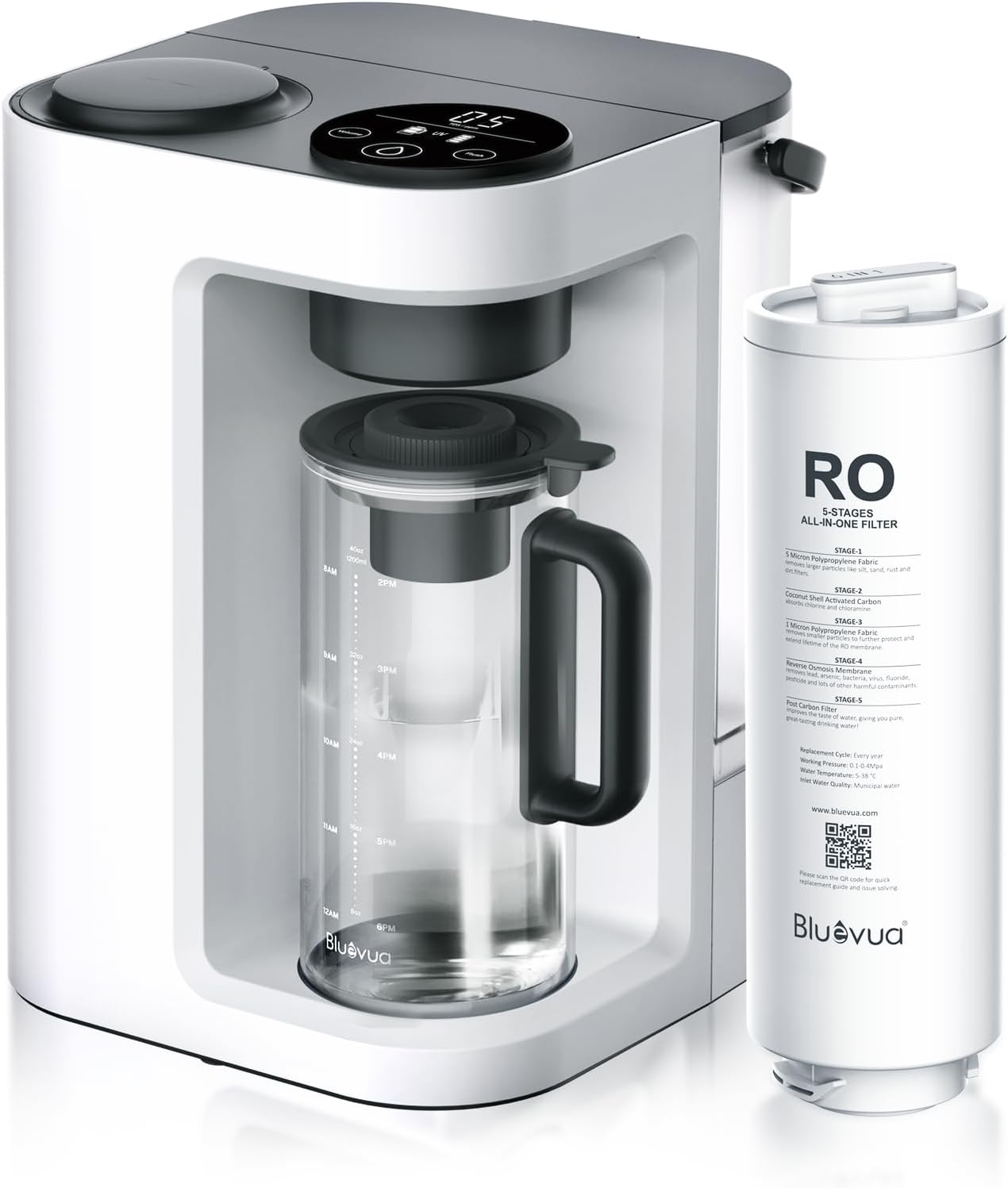 Bluevua RO100ROPOT-Lite(UV) Countertop Water Filter System