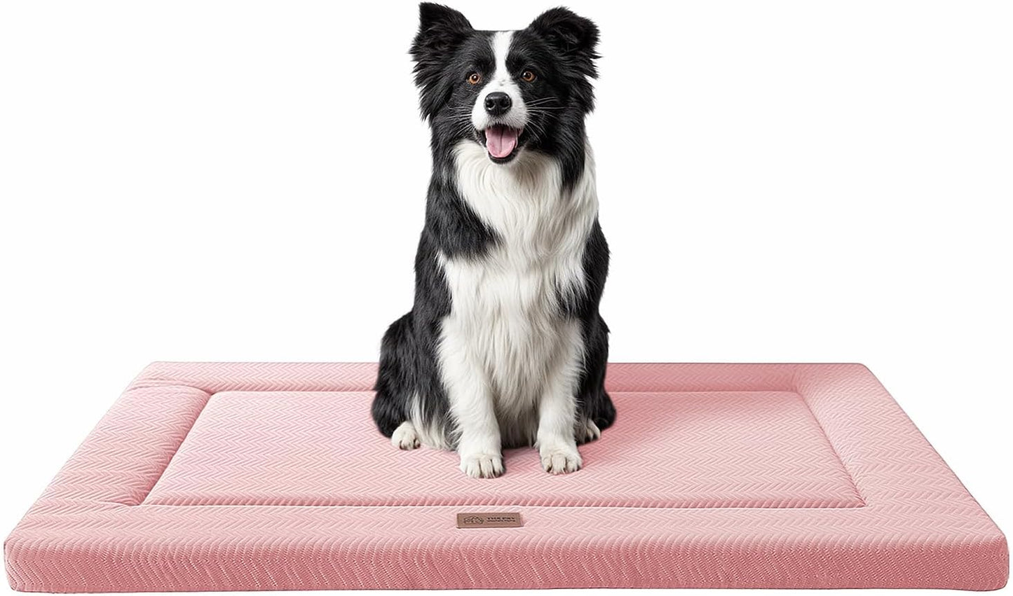 High Resilience Foam Dog Bed for Crate - Soft Plush Comfort