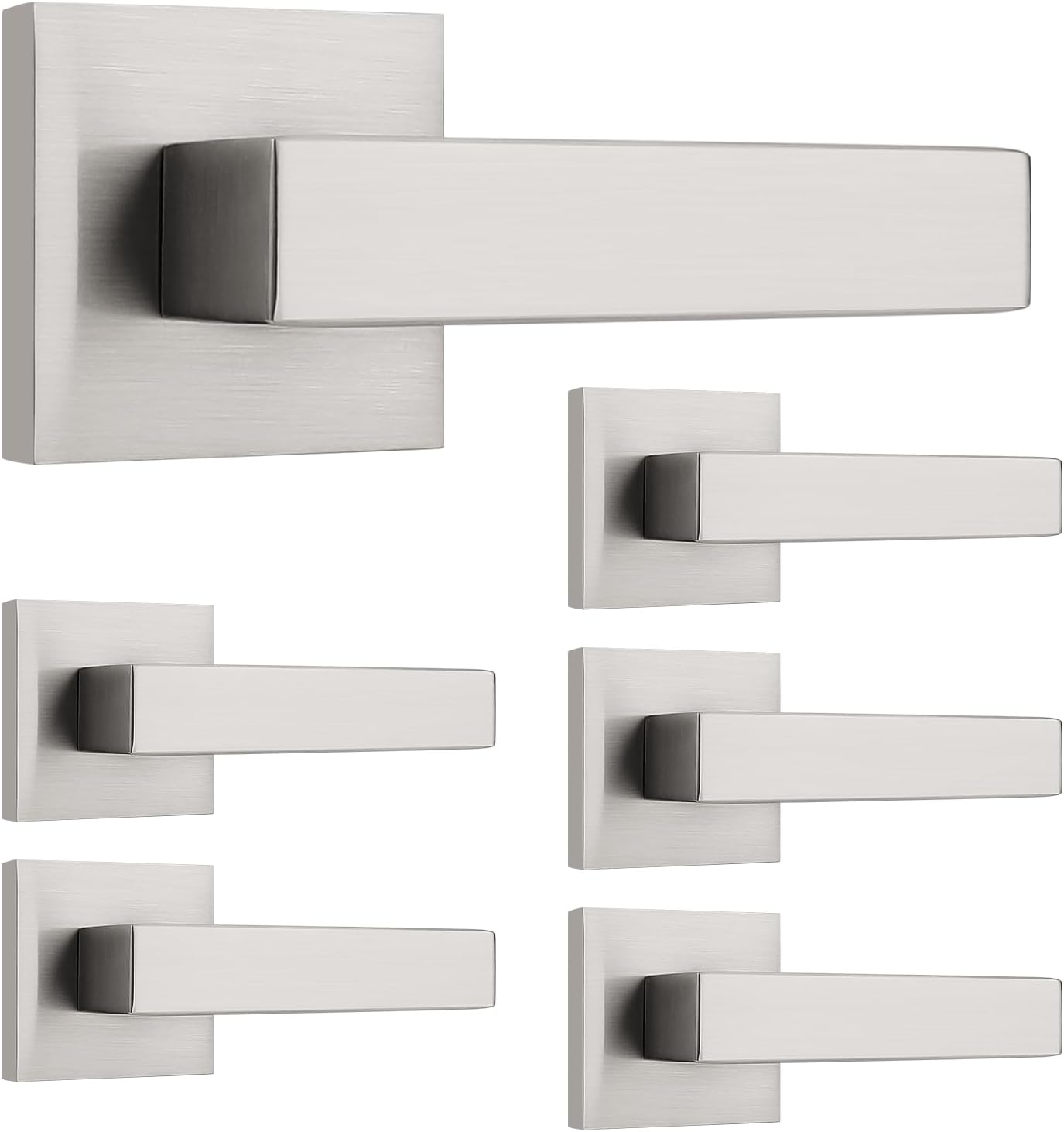 Probrico Stain Nickel Dummy Lever Door Handle for Closets