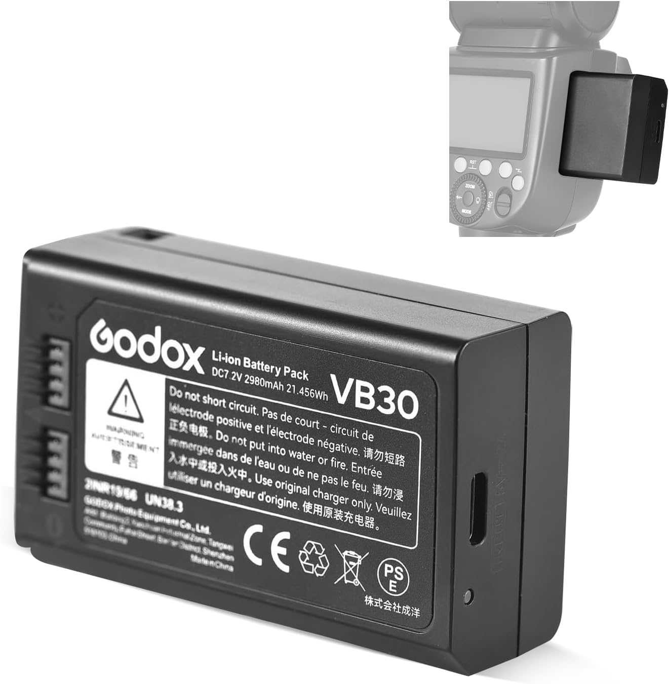 GODOX V1Pro Battery Pack VB30 for Unmatched Performance