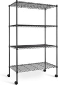Simple Deluxe Heavy Duty 4-Tier Storage Shelving Unit - 1000 lb