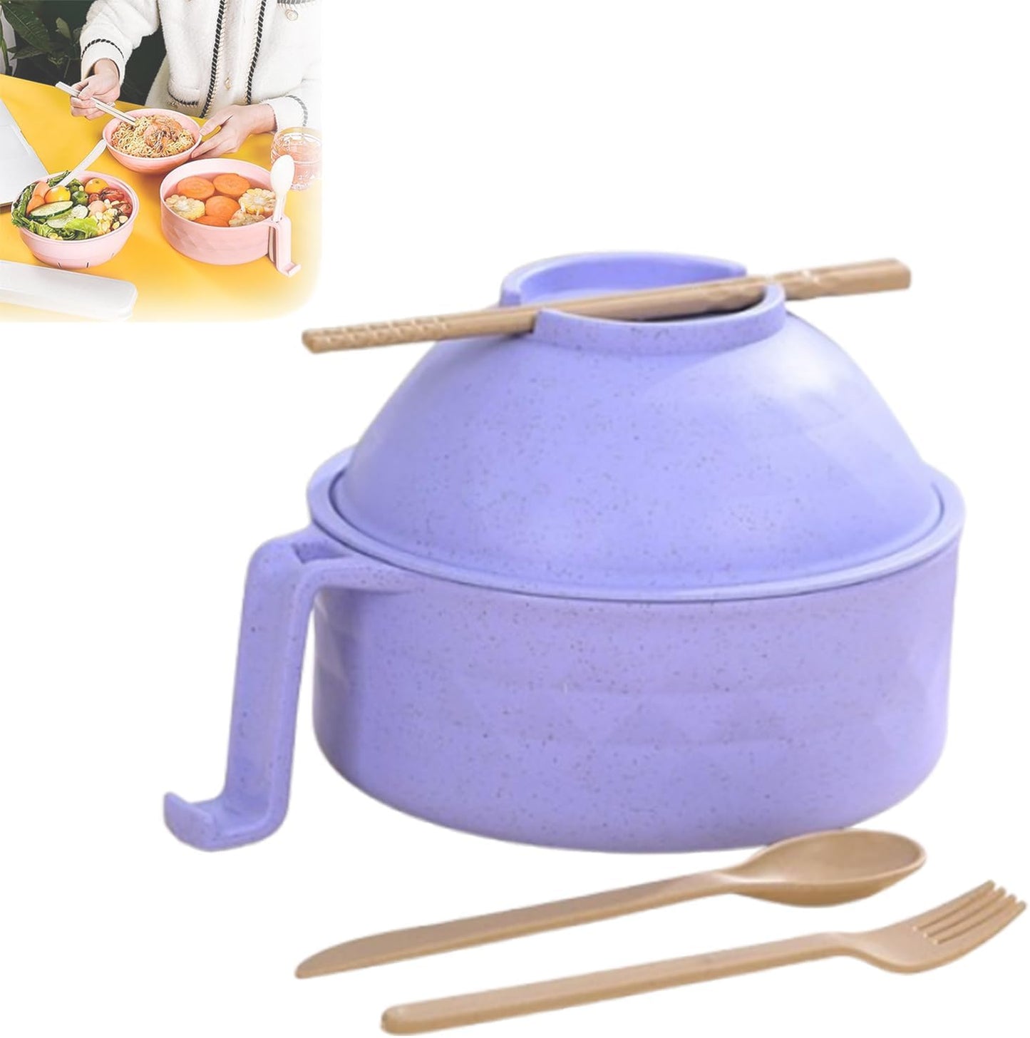 Instant Noodle Microwave Bowl - Purple Perfection