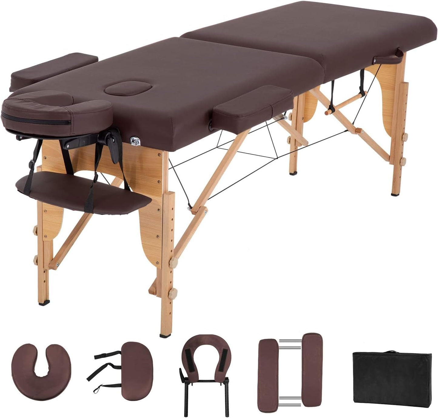BestMassage Portable Massage Table - Adjustable 24 Inch Spa Bed