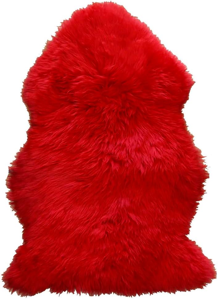 HUAHOO Premium Genuine Sheepskin Rug for Kids and Pets