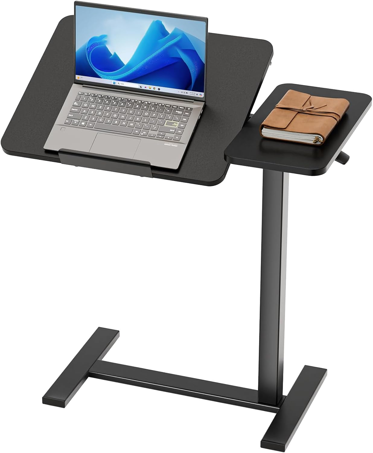 Sweetcrispy Mobile Standing Desk: Adjustable Overbed Table with Wheels