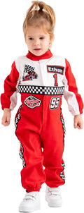 Personalized Handmade Race Car Driver Costume for Toddlers - Soft Day