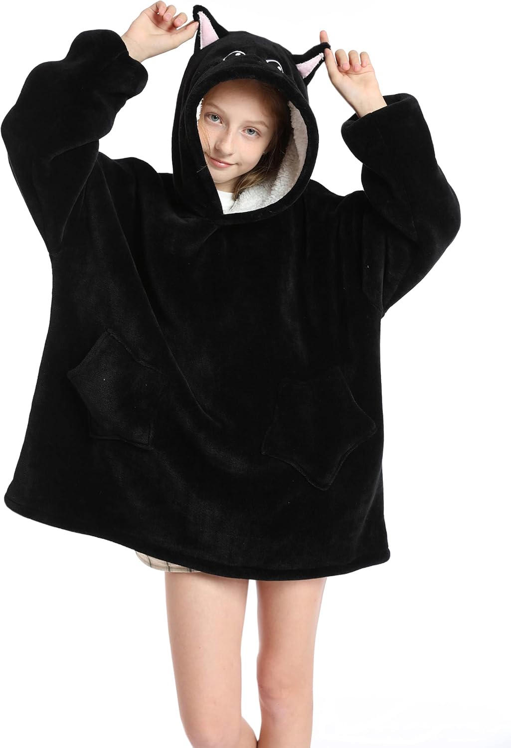 Cozy Kids Hoodie Blanket with Pockets