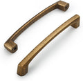 Antique Brass Cabinet Pulls 10 Pack 5 in Hole Centers - Vintage Look