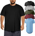 Men's Big and Tall T-Shirts 3XL-8XL Casual Stretch Short-Sleeve Tee