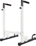 BalanceFrom Steel Frame Dip Station with Adjustable Height - Compact