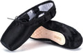 Girls Womens Ballet Pointe Slippers with Ribbons - Supportive Practice