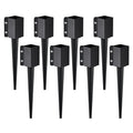 Fence Post Anchor Ground Spike 8 Pack 24in - Heavy Duty Support