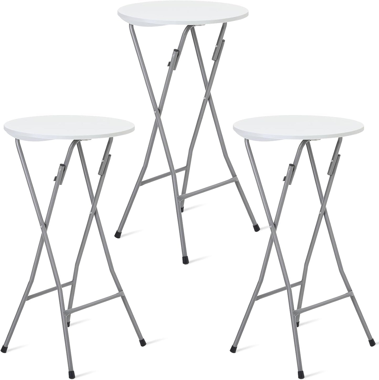 Portable High Top Cocktail Tables Set