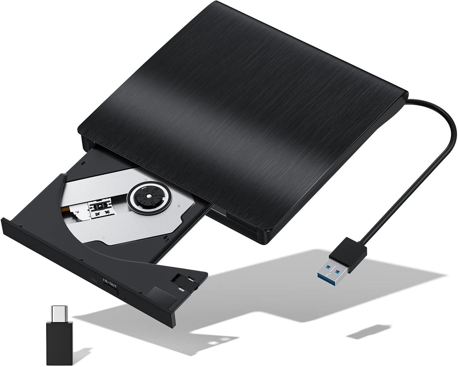 Portable DVD Drive USB 3.0 - Plug & Play Performance