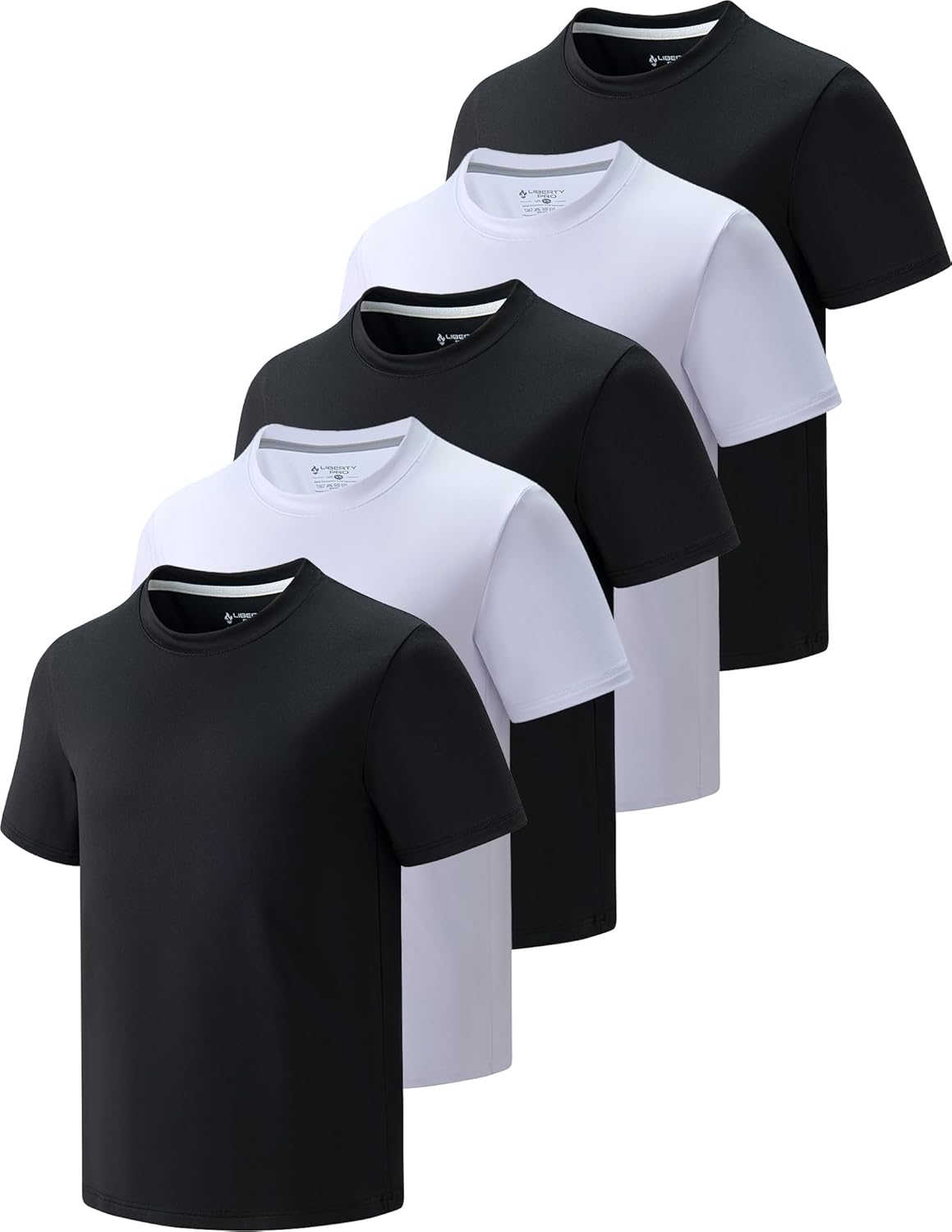 5 Pack Boys Athletic T Shirts for Activewear and Sports