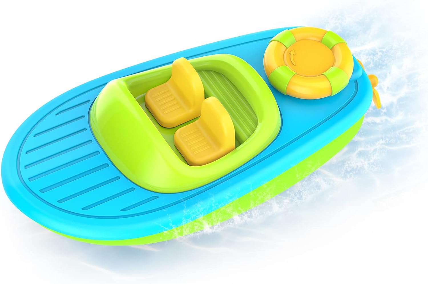 KINDIARY Floating Wind-up Boat for Fun Bath Time
