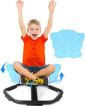 Kid's Elephant Swivel Chair - 360 Spin & Balance for Sensory Relief (Blue)