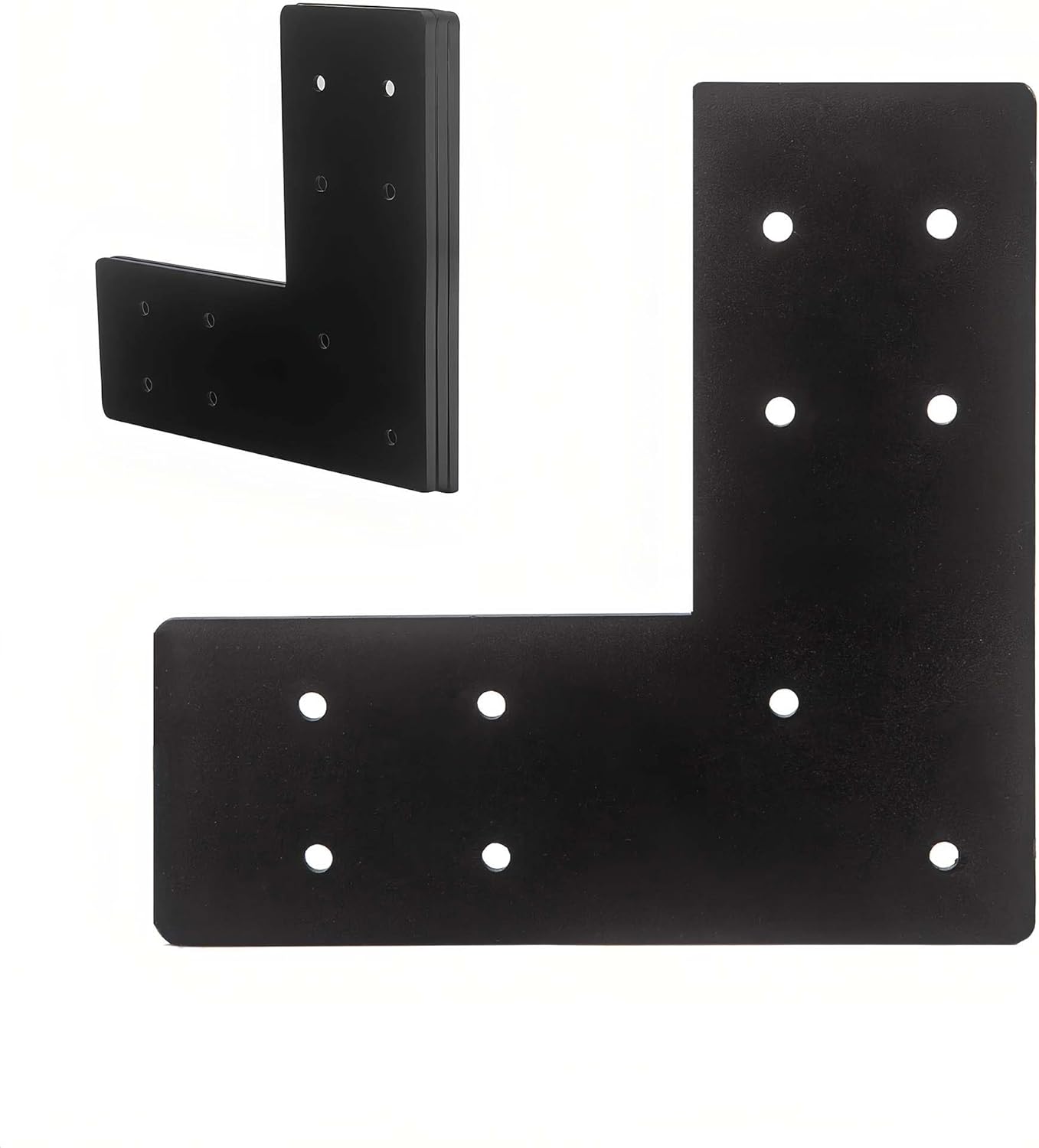 4packs Heavy Duty L Shape Flat Angle Bracket for Wood DIY Projects