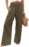 Angerella Womens Elastic High Waisted Palazzo Pants (Style ZZLW)
