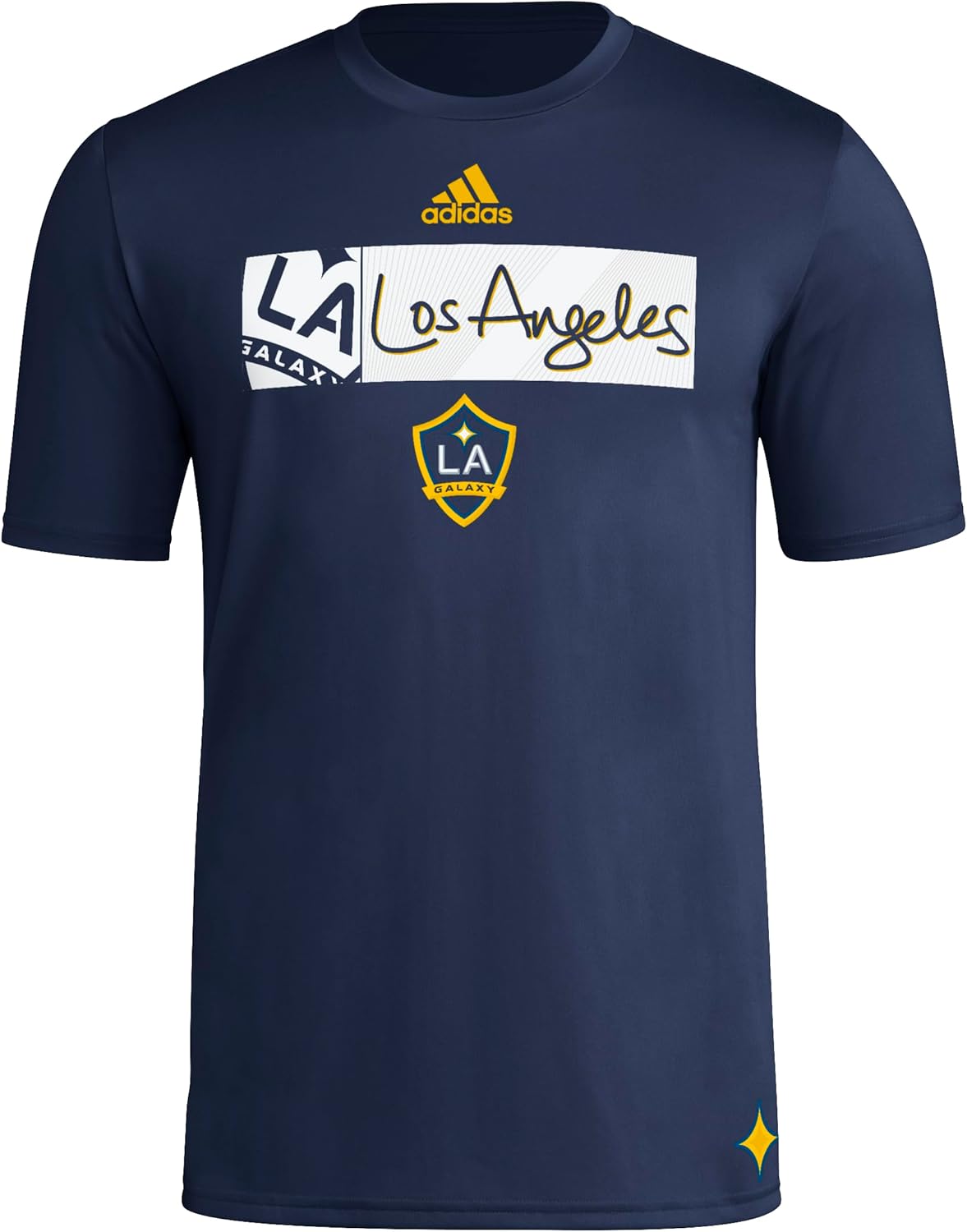 adidas Men's La Galaxy MLS Short Sleeve T-Shirt for Fans