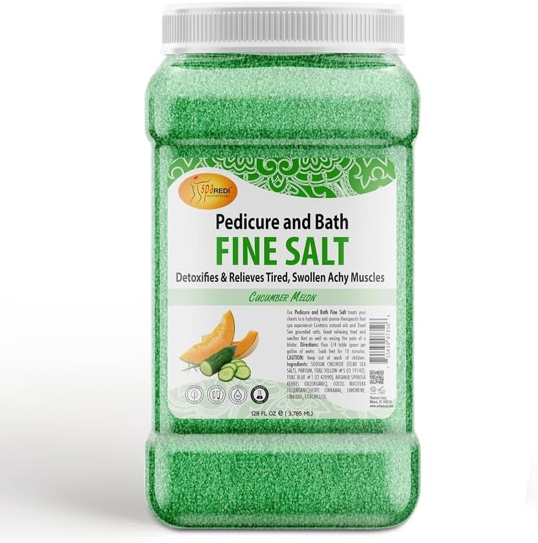 Detox Foot Soak Pedicure Bath Salt with Cucumber Melon Scent