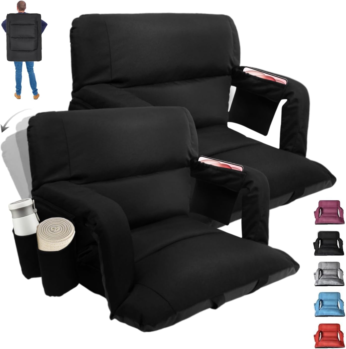 Extra Wide Stadium Seats with Back Support for Ultimate Comfort