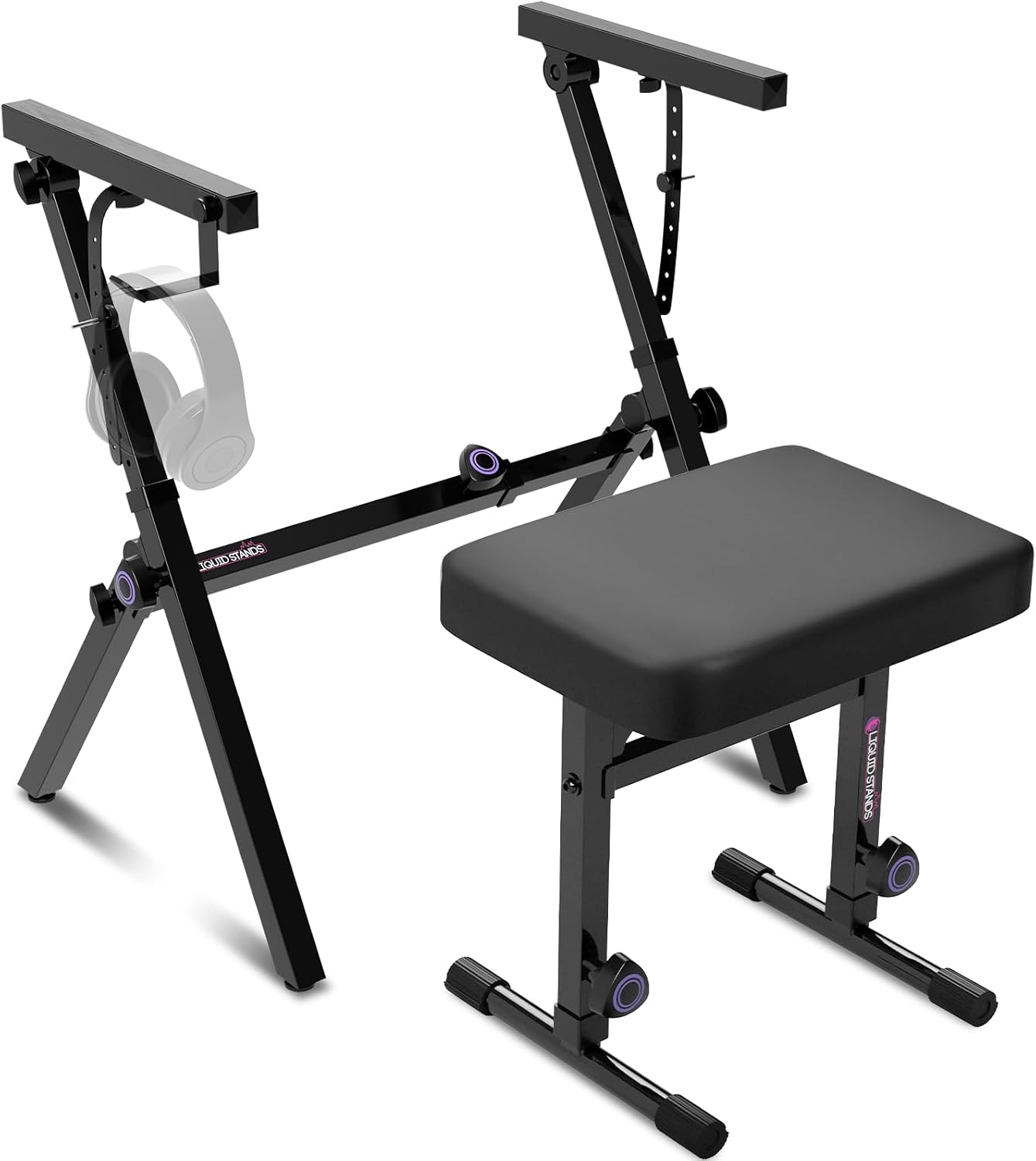 Liquid Stands Foldable Piano Keyboard Stand for 54-88 Keys