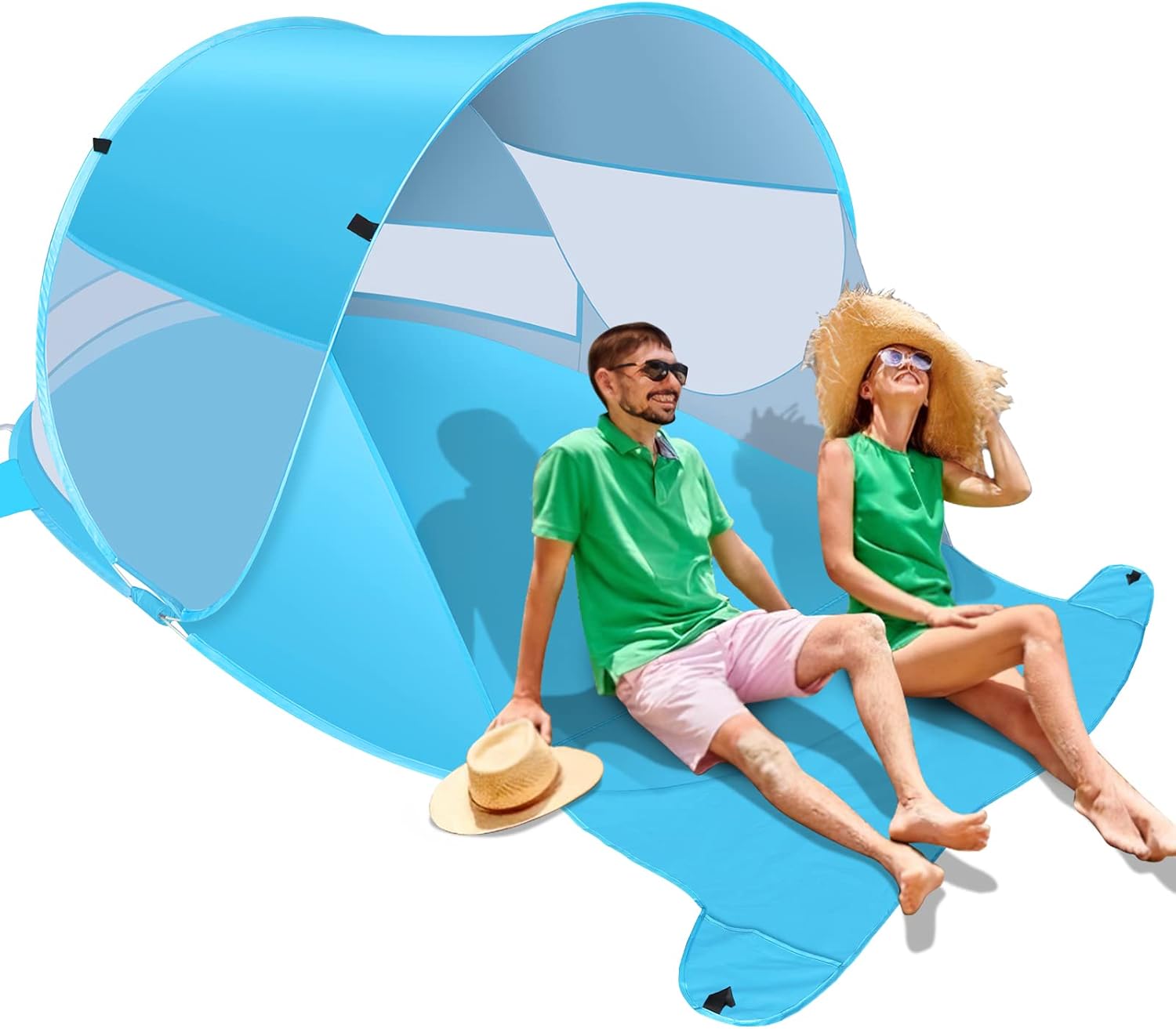 Playieer Large UPF 50+ Beach Tent - Instant Shade