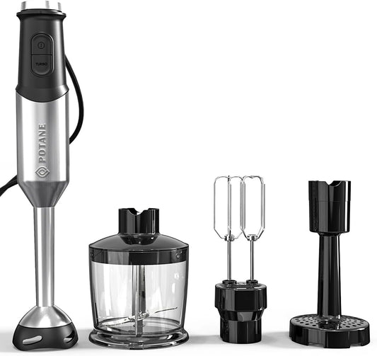 Potane Immersion Blender: Powerful Copper Motor