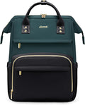 Leather Laptop Backpack for Women 15.6 in - Roomy Professional Pack