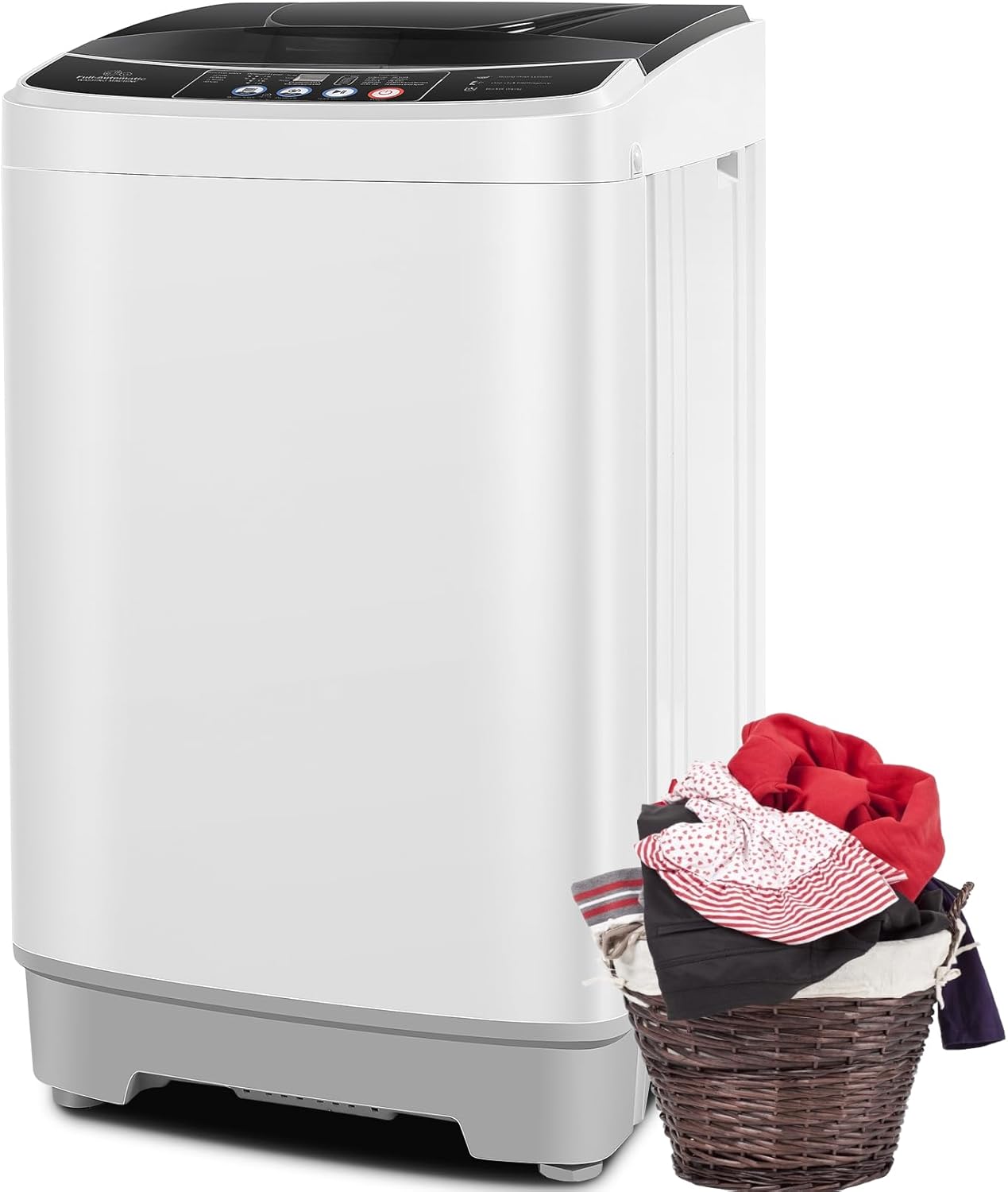 Compact 20Lbs Portable Washer with Pump - 10 Programs, 8 Water Levels