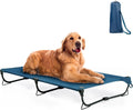Folding Raised Dog Bed Large Outdoor Elevated Cot - Portable Comfort