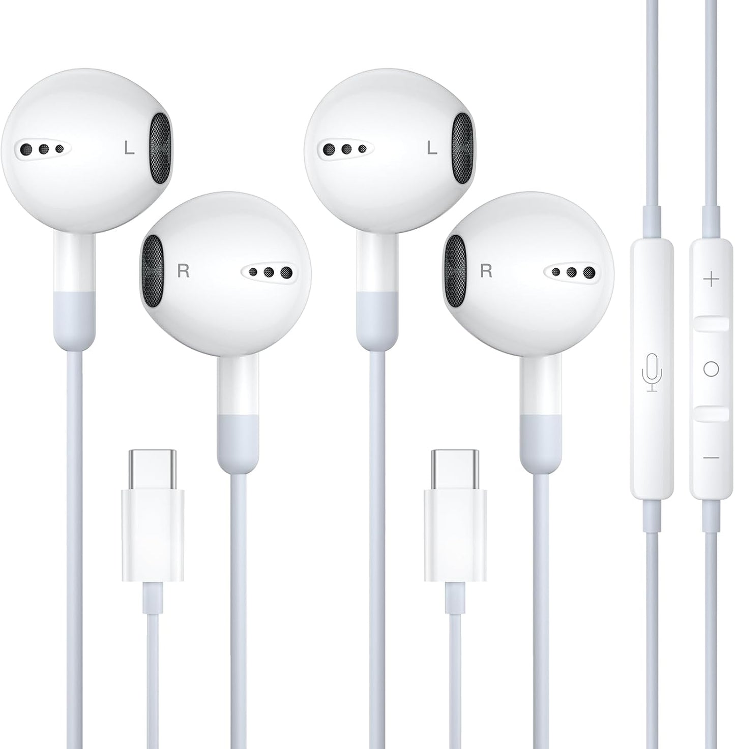 ZENIPER iPhone 16 Wired Earphones with Mic & Volume Control