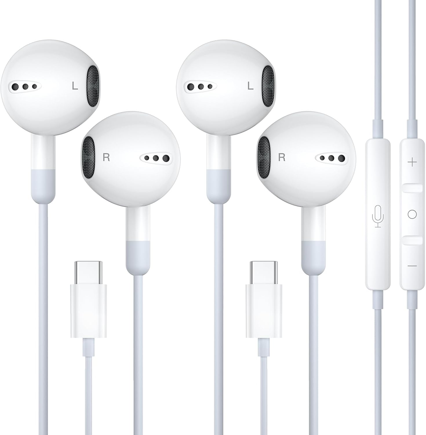 ZENIPER iPhone 16 Wired Earphones with Mic & Volume Control