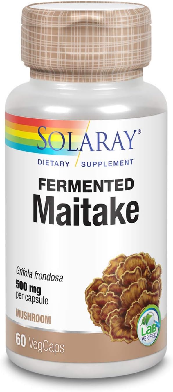 SOLARAY Maitake Mushroom VegCaps for Immune Support and Health
