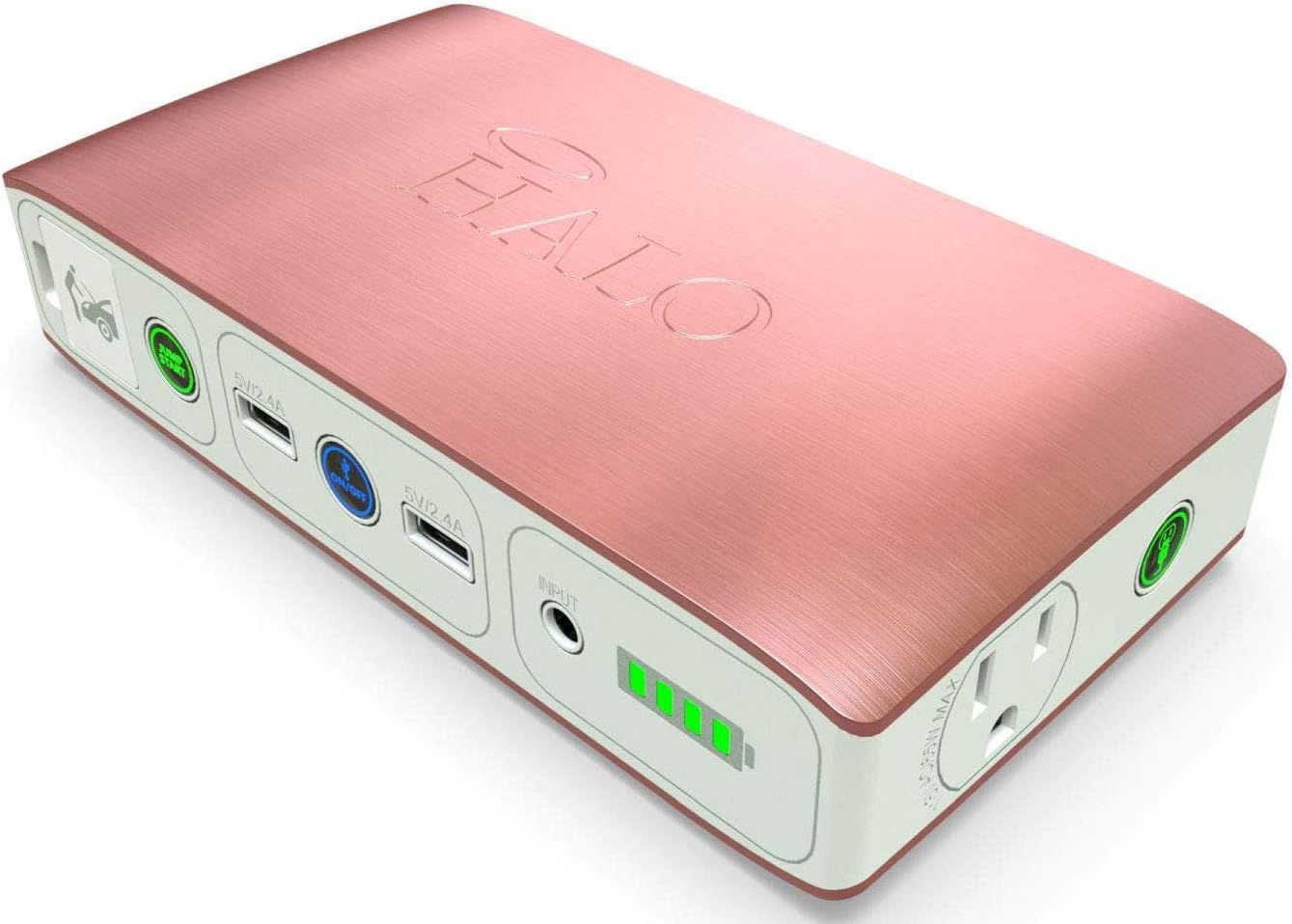 HALO 58830 mWh Car Jump Starter - Portable Power in Rose Gold