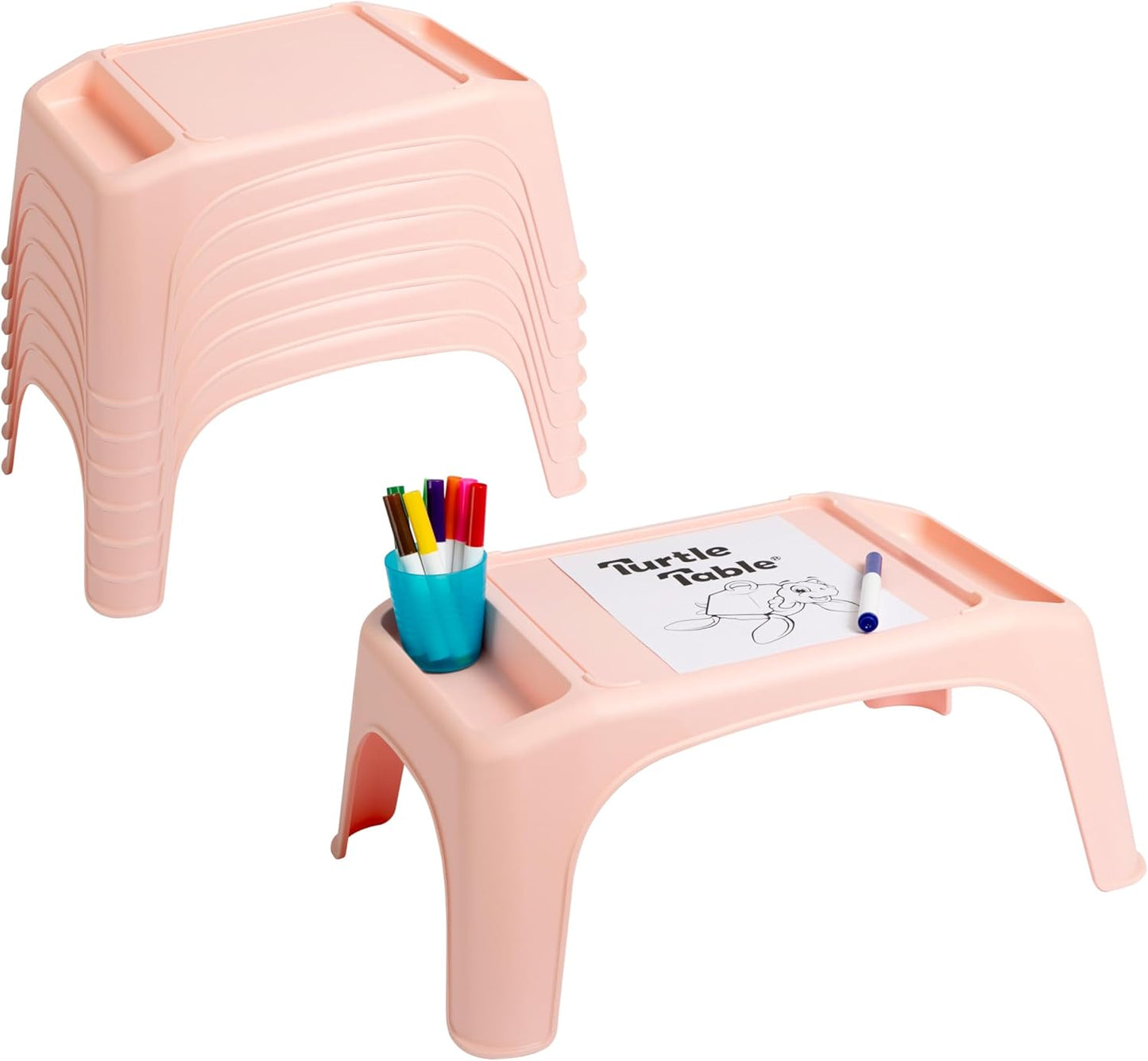 Turtle Table Kids Flexible Seating Lap Desk with Storage Options